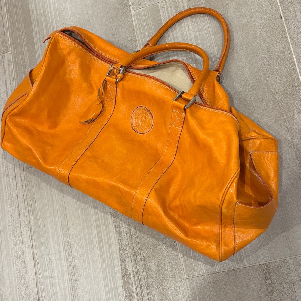 Italian Leather Travel Bag - Picture 3 of 4